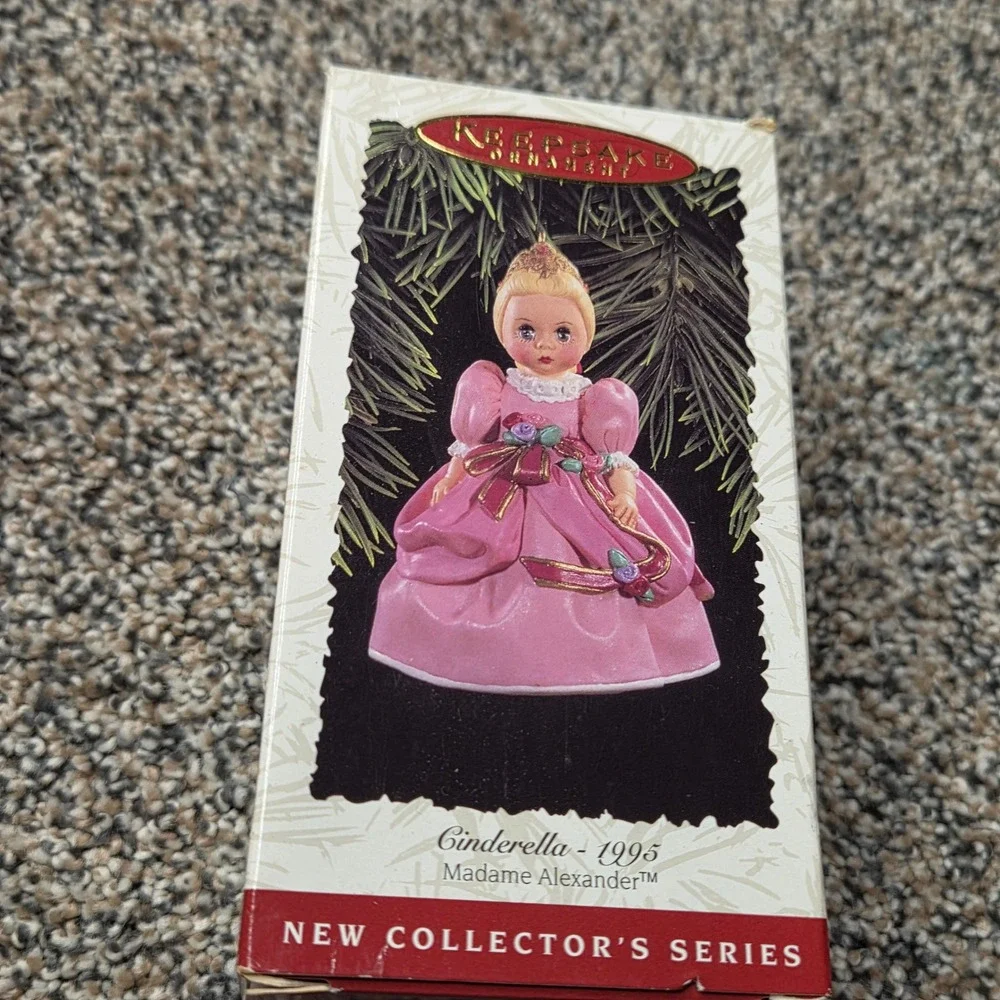 Hallmark Keepsake Ornament 1996 Madame Alexander Cinderella 1995 Doll Series